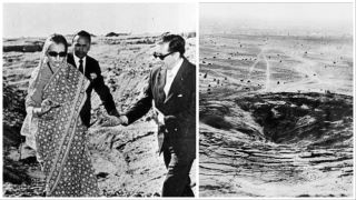 India conducted its first successful nuclear test, codenamed “Smiling Buddha,” on Pokhran in Rajasthan